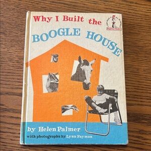 Vintage Why I Built the Boogle House by Helen Palmer - Orange & Blue Hardcover